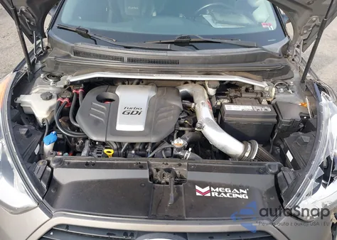 2015 Hyundai Veloster Turbo из США, поврежденный, VIN KMHTC6AE5FU237789